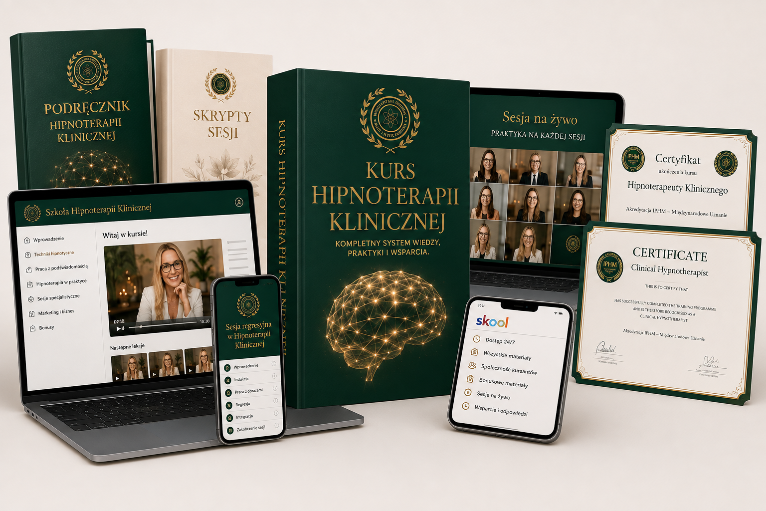 Co znajdziesz w kursie Polska Szkoła Hipnoterapii Klinicznej